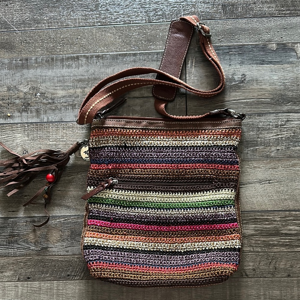 The Sak Multicolor Woven Crossbody Bag